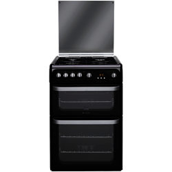 Hotpoint HUG61K Gas Cooker, Black
